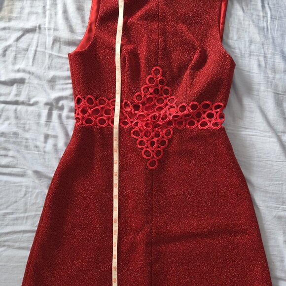 BNWT ASOS Red Dress US4 Petite Fit Like XS/US2 - Picture 2 of 6